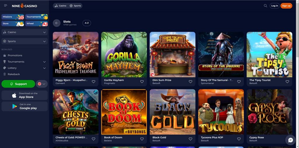 Nine Casino en ligne - L'un des atouts majeurs du casino Nine